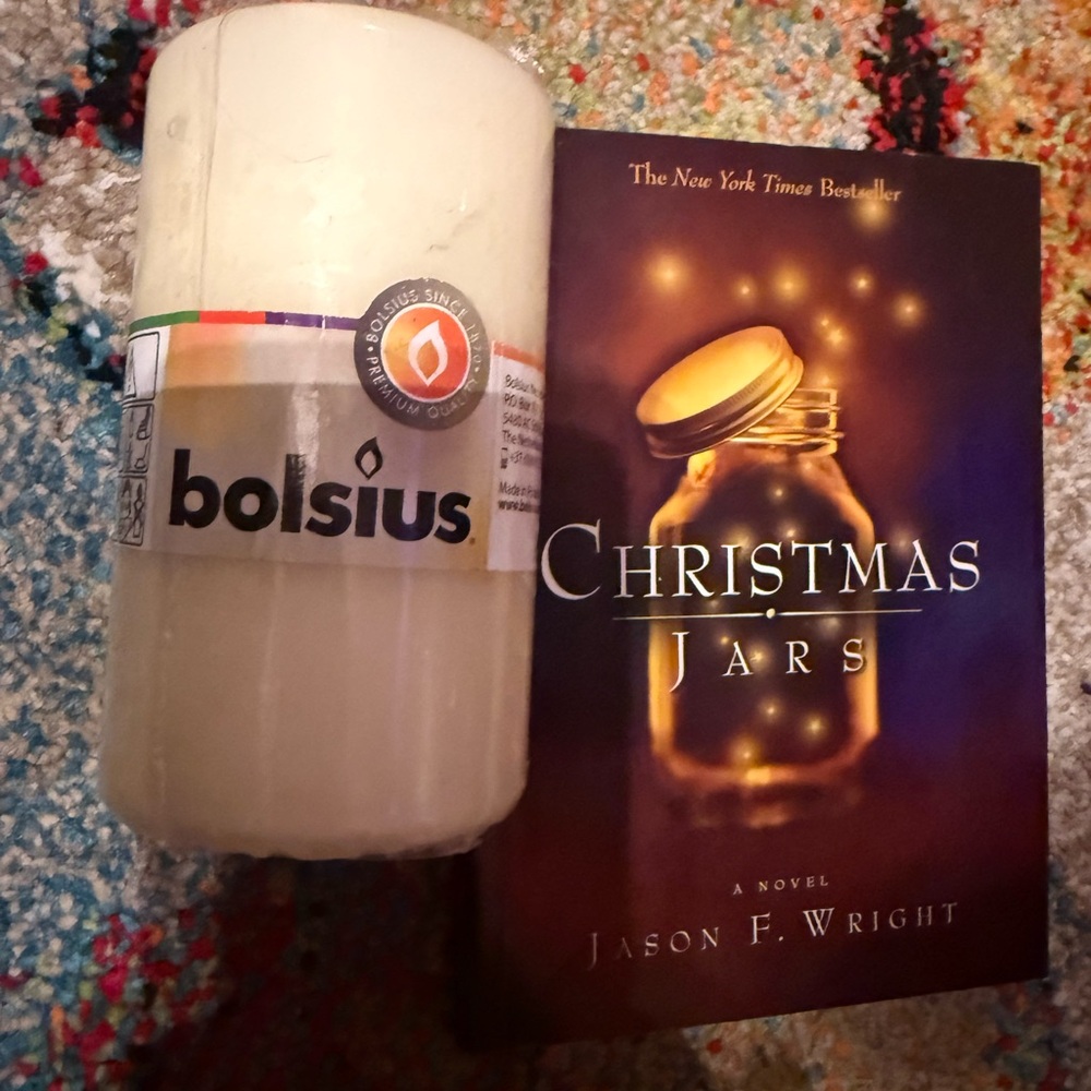“Christmas Jars” Book by Jason F. Wright and  new Bolsius Candle